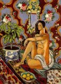 Figure décorative sur un fauvisme abstrait de sol ornemental Henri Matisse